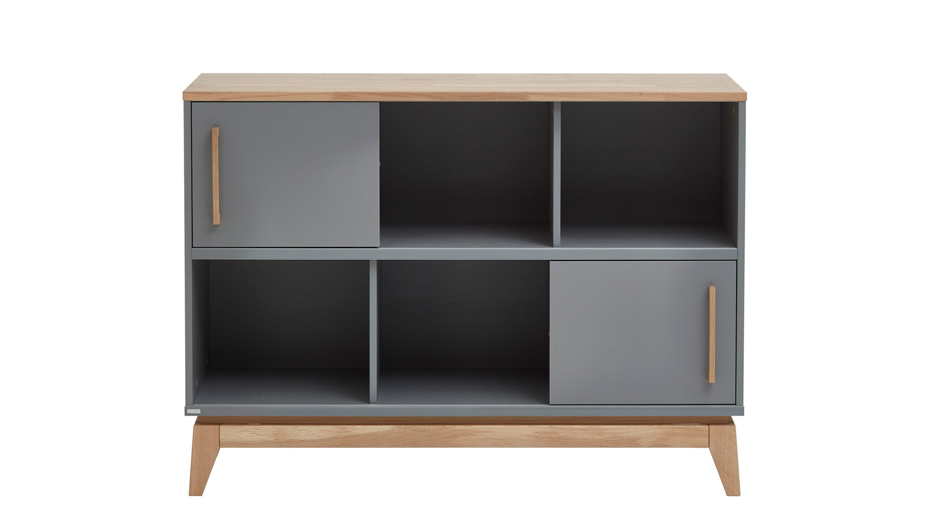 Sideboard Paidi aus Holz in Grau PAIDI Sideboard Sten Eiche & Schiefergrau – zwei Schiebetüren