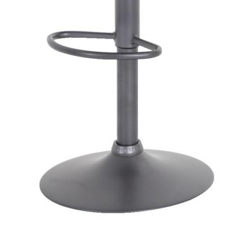 Barhocker Hela aus Stoff in Braun Barhocker Sonja H braune Mikrofaser & grauer Fuß