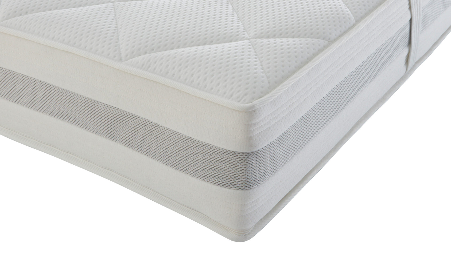 Kaltschaummatratze Interliving aus Stoff in Weiß Interliving Matratze Medikontur 1914 Kaltschaum, H3 – Liegefläche ca. 80 x 190 cm
