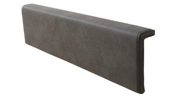 Kissen-Set Interliving aus Stoff in Dunkelgrau Interliving Schlafzimmer Serie 1019 – Kopfteilpolster-Set graues Kunstleder – zweiteilig, für ca. 200 cm Breite