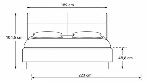 Komplettzimmer Interliving aus Holz in Grau Interliving Schlafzimmer Serie 1023 – Komplettzimmer Funktionsschrank - Taupe & Balkeneiche, vierteilig