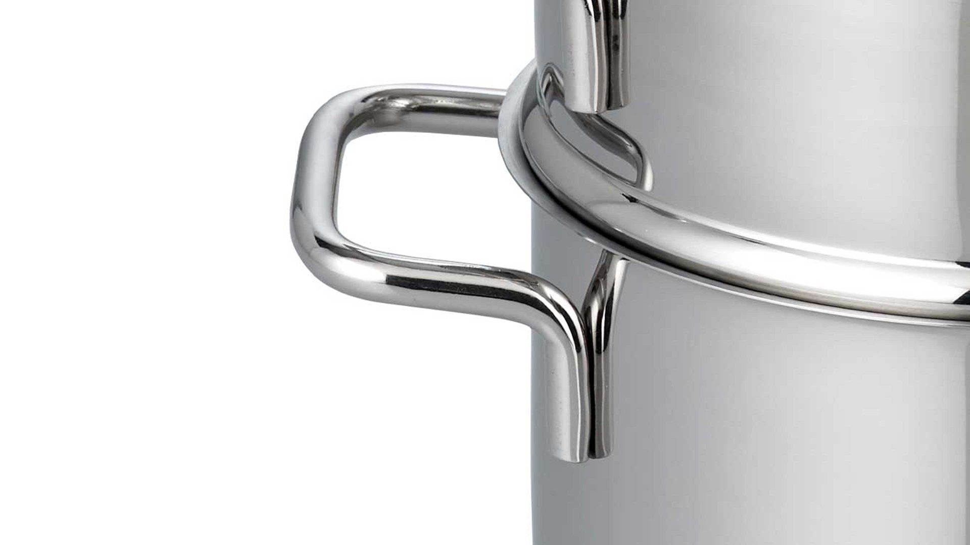 Dampftopf Elo® aus Metall in Metallfarben ELO® Bio-Dünster Citrin Edelstahl – dreiteilig