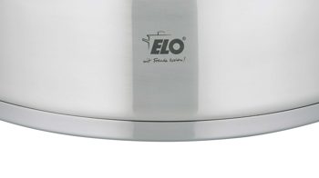 Topf Elo® aus Metall in Metallfarben ELO® Servierpfanne Citrin Edelstahl & Klarglas – Durchmesser ca. 28 cm