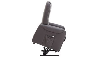 Fernsehsessel Steinpol polsteria aus Leder in Schwarz Leder-Fernsehsessel schwarzes Leder Punch - ein Motor