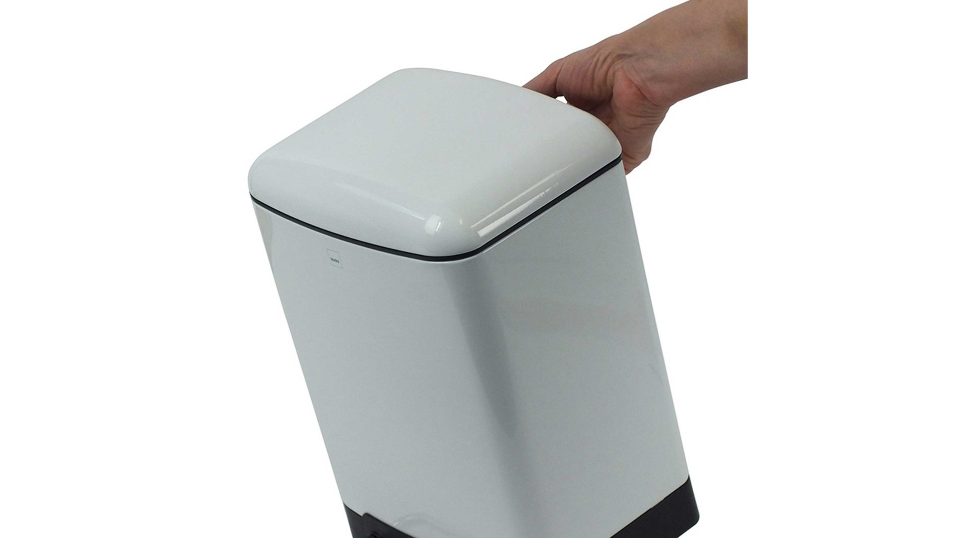 Kosmetikeimer Kela | keck & lang aus Metall in Weiß kela Kosmetikeimer Davino weißer Stahl – ca. sechs Liter