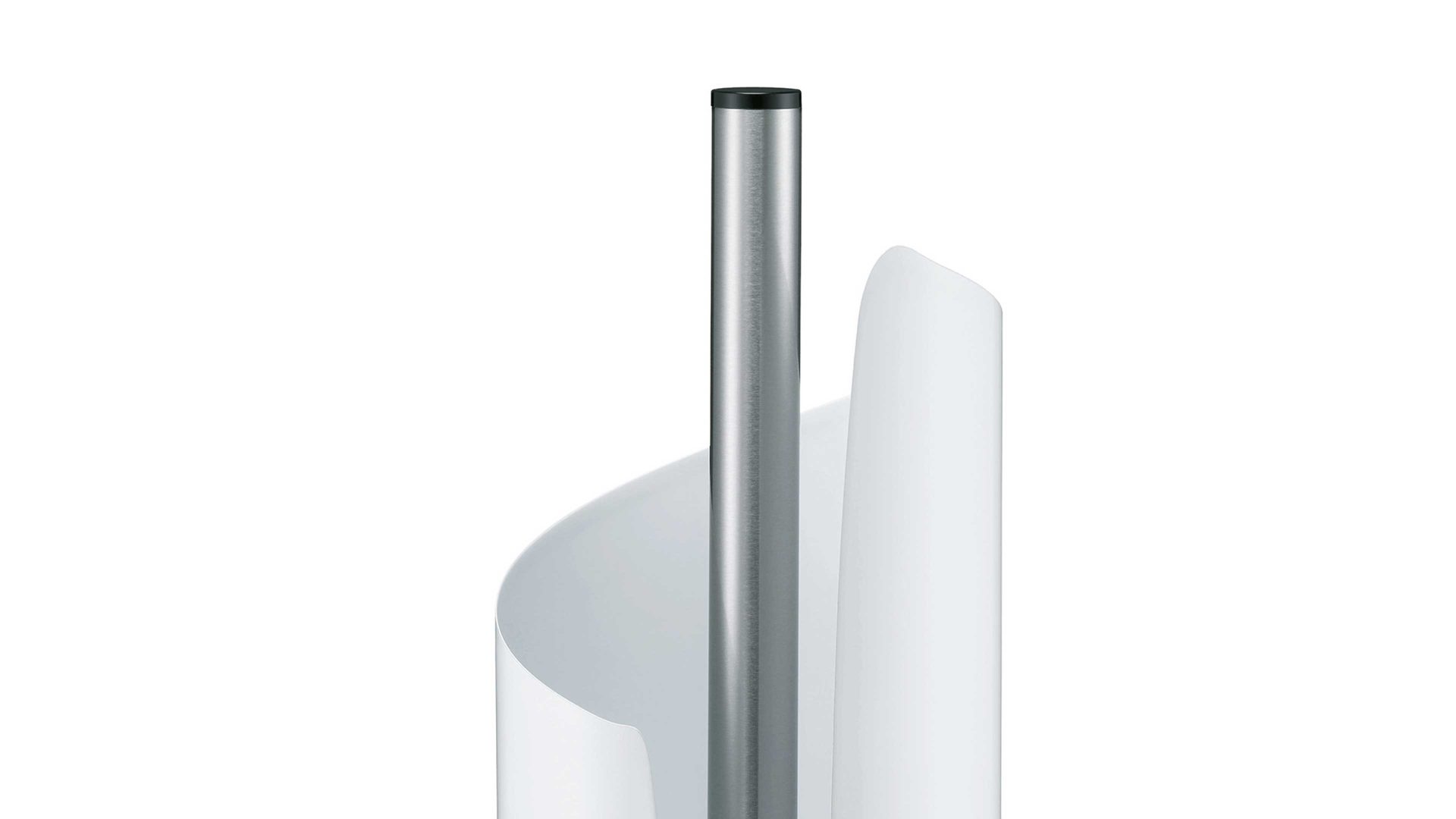 Küchenrollenhalter Kela | keck & lang aus Metall in Weiß kela Küchenrollenhalter Stella weißes Metall – Höhe 32 cm