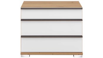Nachtkommode Wiemann | oeseder aus Holz in Weiß WIEMANN Schlafzimmerprogramm Loft – Nachtkonsolen-Set Bianco Eiche & Weiß – zweiteilig