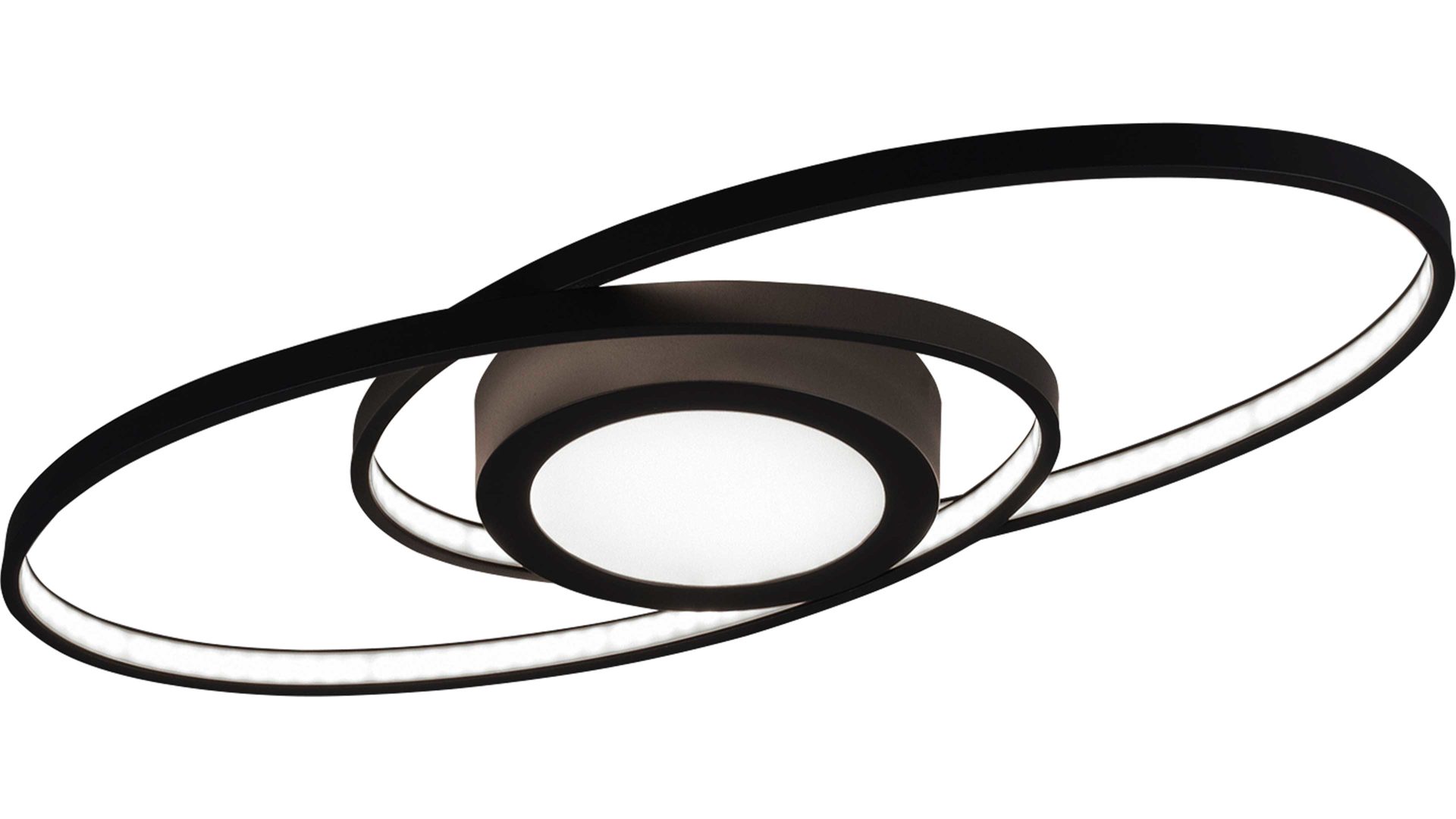 Deckenleuchte Reality leuchten aus Metall in Schwarz RL Deckenleuchte Galaxy anthrazitfarbenes Metall - Länge ca. 57 cm