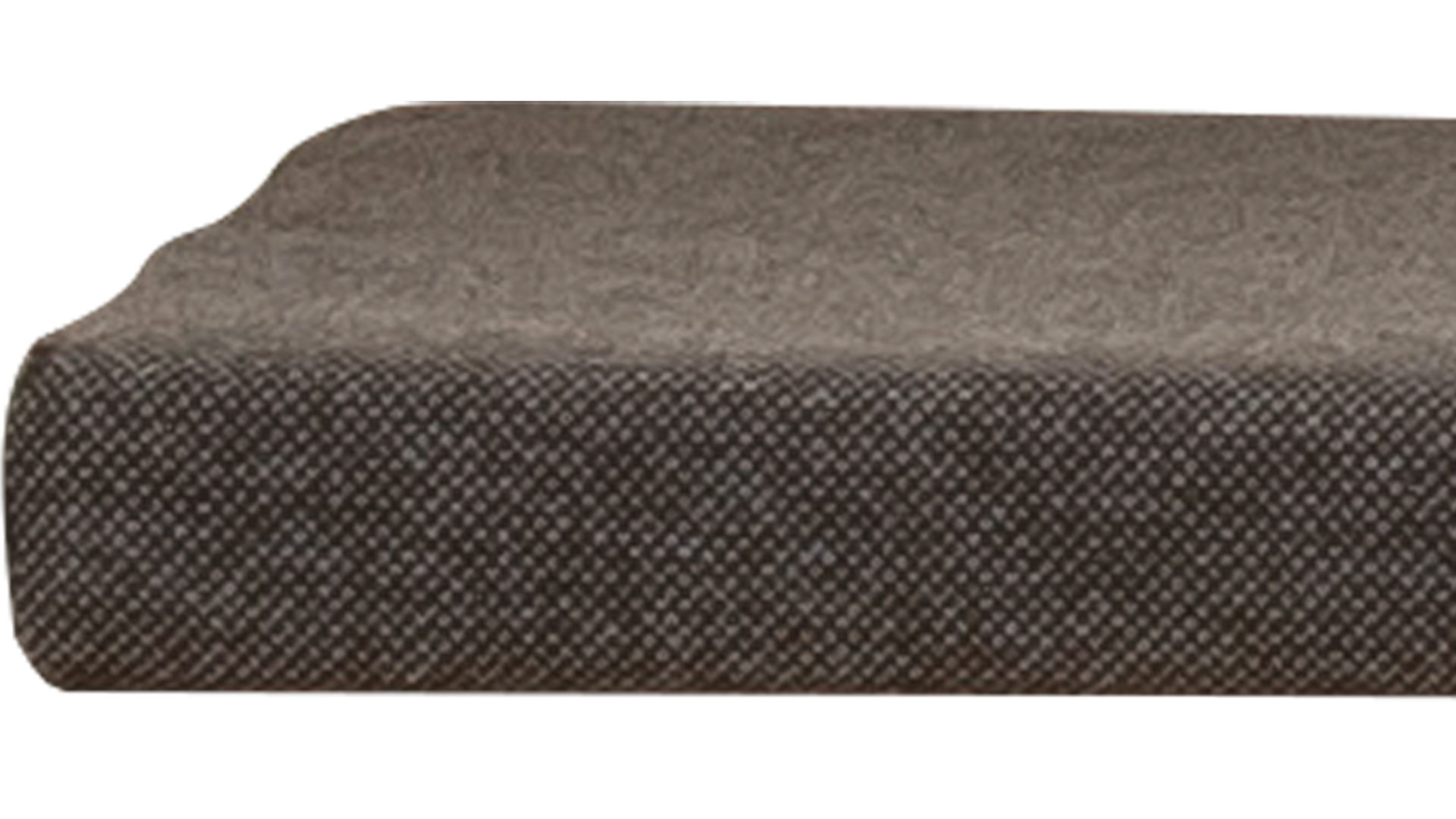Sitzkissen Mca furniture aus Holz in Grau Garderobenserie Bergen – Sitzkissen anthrazitfarbener Bezug – ca. 75 x 34 cm