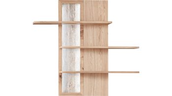Wandregal Mca direkt aus Holz in Holzfarben Wohnprogramm Santori - Wandregal Eiche & Asteiche – drei Böden