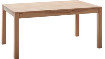 Auszugtisch Standard furniture factory aus Holz in Holzfarben Massivholztisch Fano mit Gestellauszug lackierte Kernbuche – ca. 140–190 x 90 cm