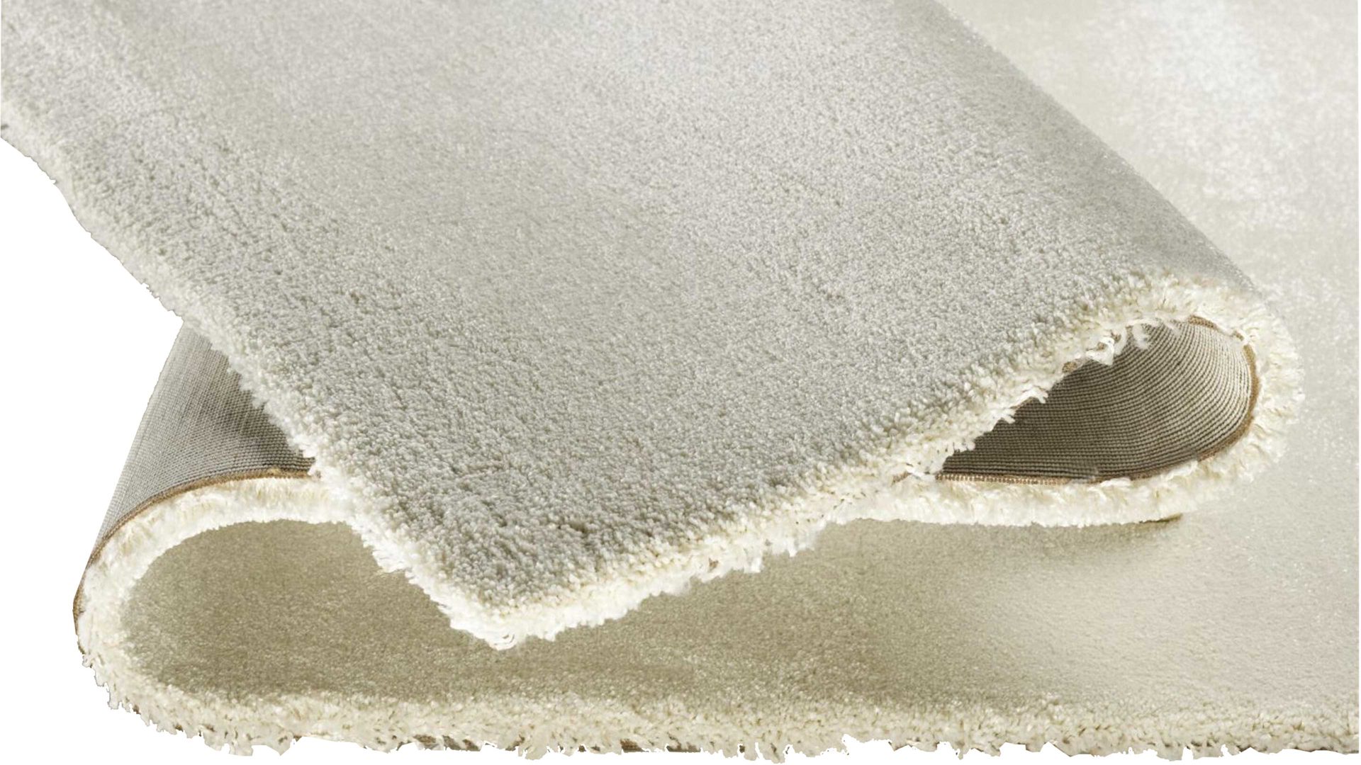 Webteppich Oci aus Kunstfaser in Beige Webteppich Bellevue für Ihre Wohnaccessoires cremefarbene Kunstfaser – ca. 65 x 130 cm