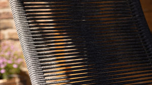 Gartenmöbel-Set Interliving aus Holz in Holzfarben Interliving Gartenmöbel Serie 7011 - Essgruppe mit Relaxstühlen anthrazitfarbenes Rope, TEXTILENE® & Aluminium, Teakholz