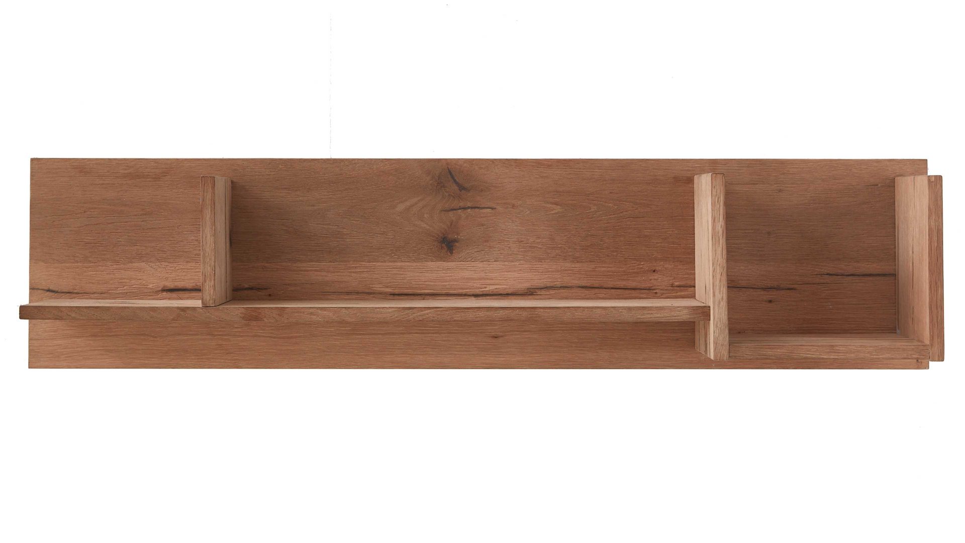 Wandregal WOODS & TRENDS aus Holz in Holzfarben WOODS & TRENDS Wandregal Canova railwaybraunes Eichefurnier – Länge ca. 120 cm