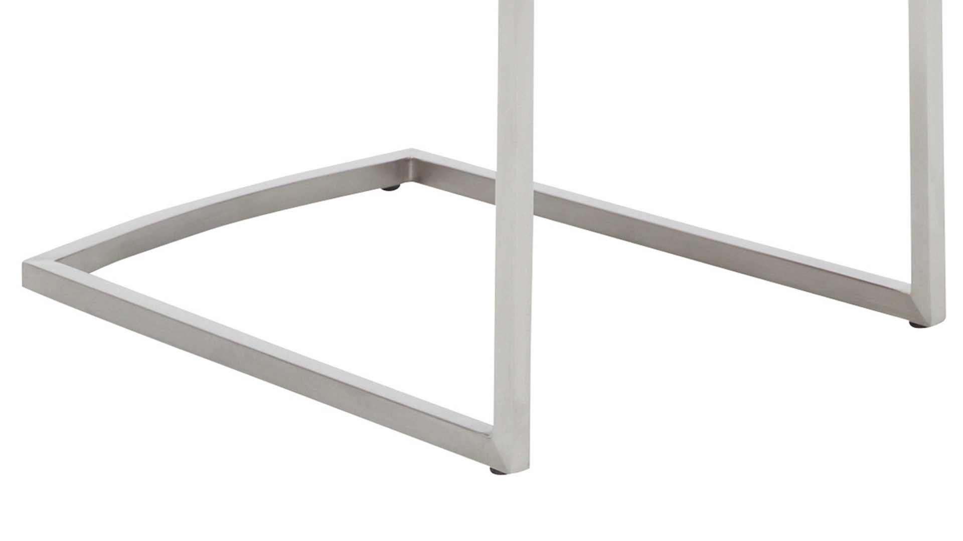 Schwingstuhl Interliving aus Stoff in Grau Interliving Esszimmer Serie 5104 – Schwingstuhl graue Mikrofaser Dove & Edelstahlgestell