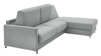 Ecksofa Bali aus Stoff in Hellblau Messina - Ecksofa hellblauer Bezug 8-8001 - Stellfläche ca. 281 x 160 cm