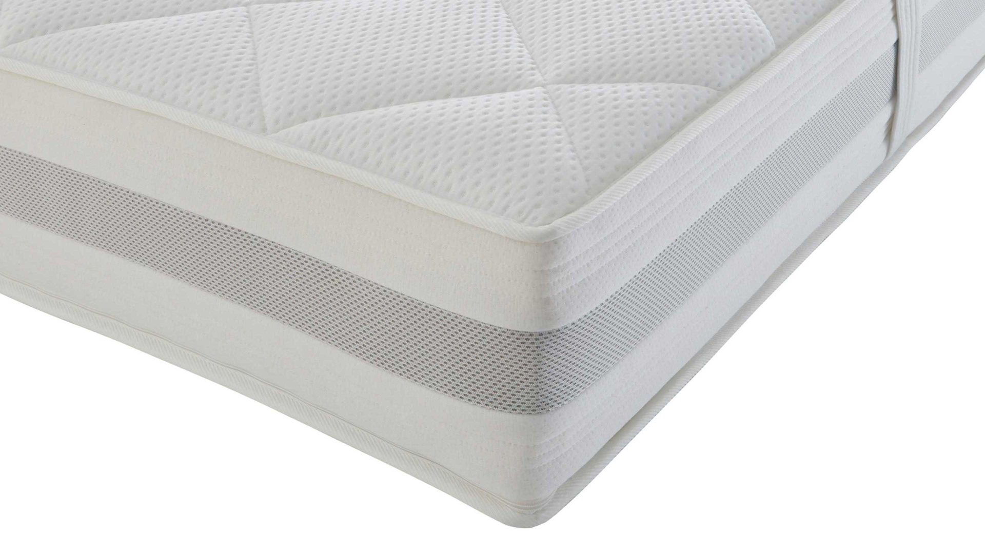Kaltschaummatratze Interliving aus Stoff in Weiß Interliving Matratze Medikontur 1914 Kaltschaum, H4 – Liegefläche ca. 140 x 200 cm