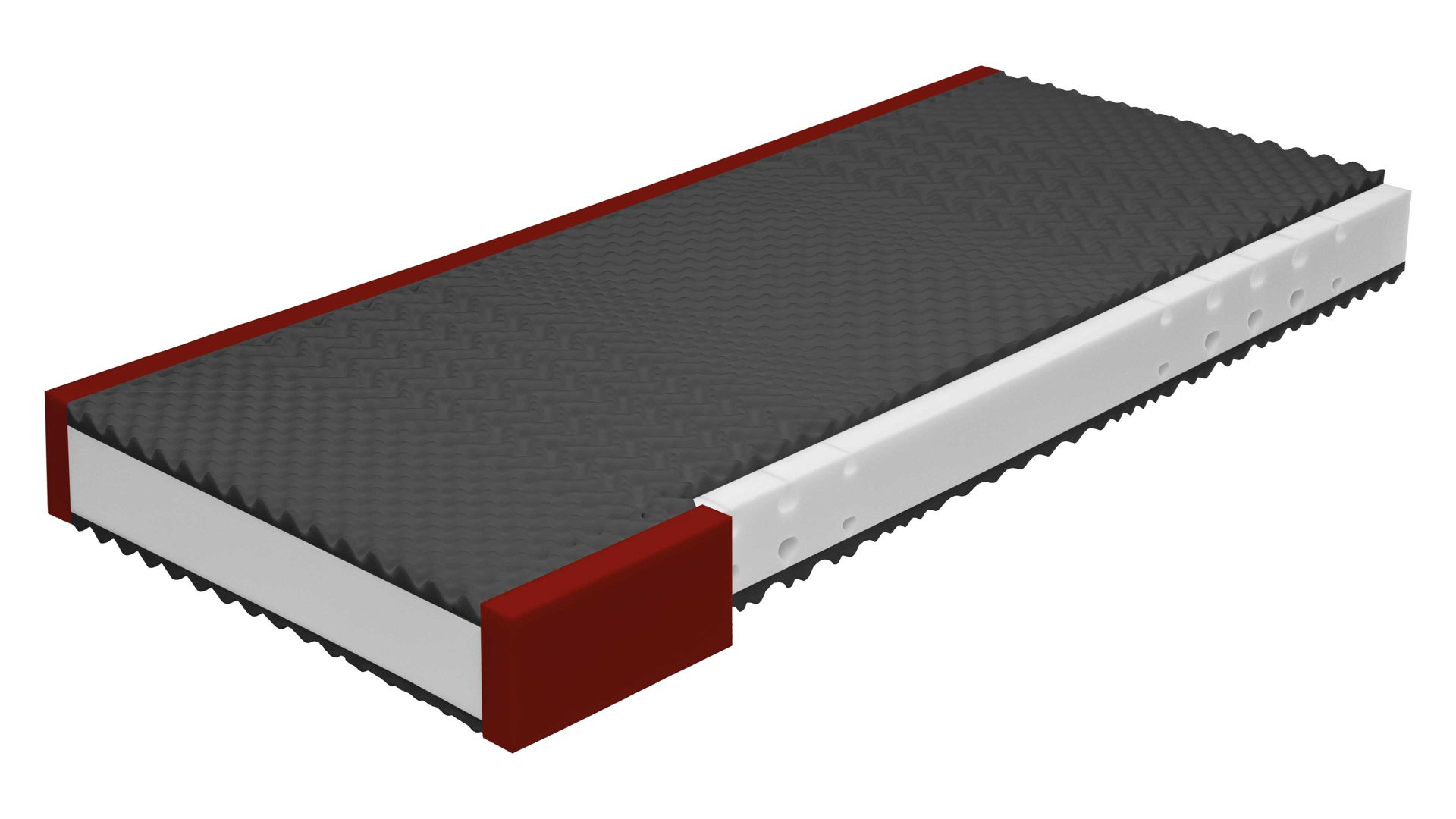 Kaltschaummatratze Interliving aus Stoff in Weiß Interliving Matratze Medikontur 1910 Kaltschaum, H2 – Liegefläche ca. 140 x 200 cm