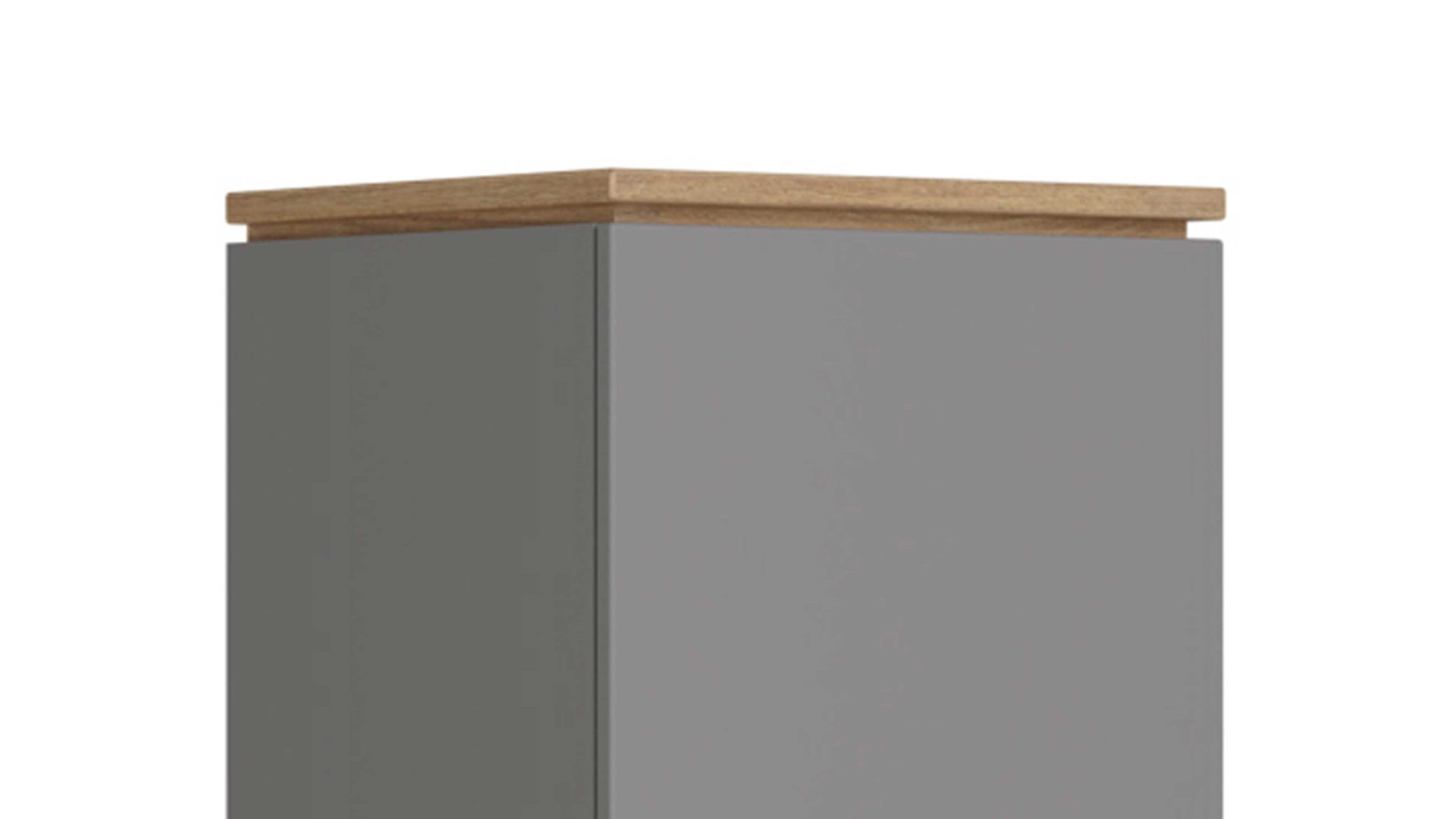 Einzelschrank Paidi aus Holz in Grau PAIDI Babyzimmer Stauraumelement Sten Eiche & Schiefergrau – eine Tür, eine Schublade