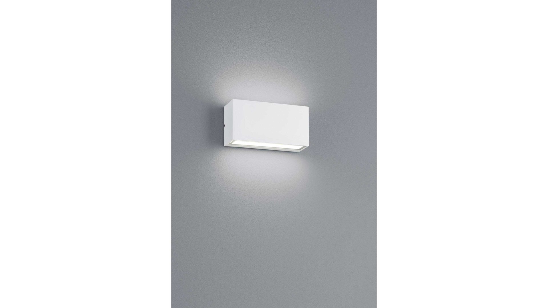 Außenleuchte Trio lighting for you aus Metall in Weiß TRIO Außen-Wandleuchte Trent weißer Aluguss – Breite ca. 14 cm