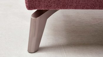 Polsterhocker Interliving aus Stoff in Pink Interliving Sofa Serie 4400 - XXL-Hocker 57-121 pastellvioletter Bezug GCP 8 - ca. 128 x 67 cm