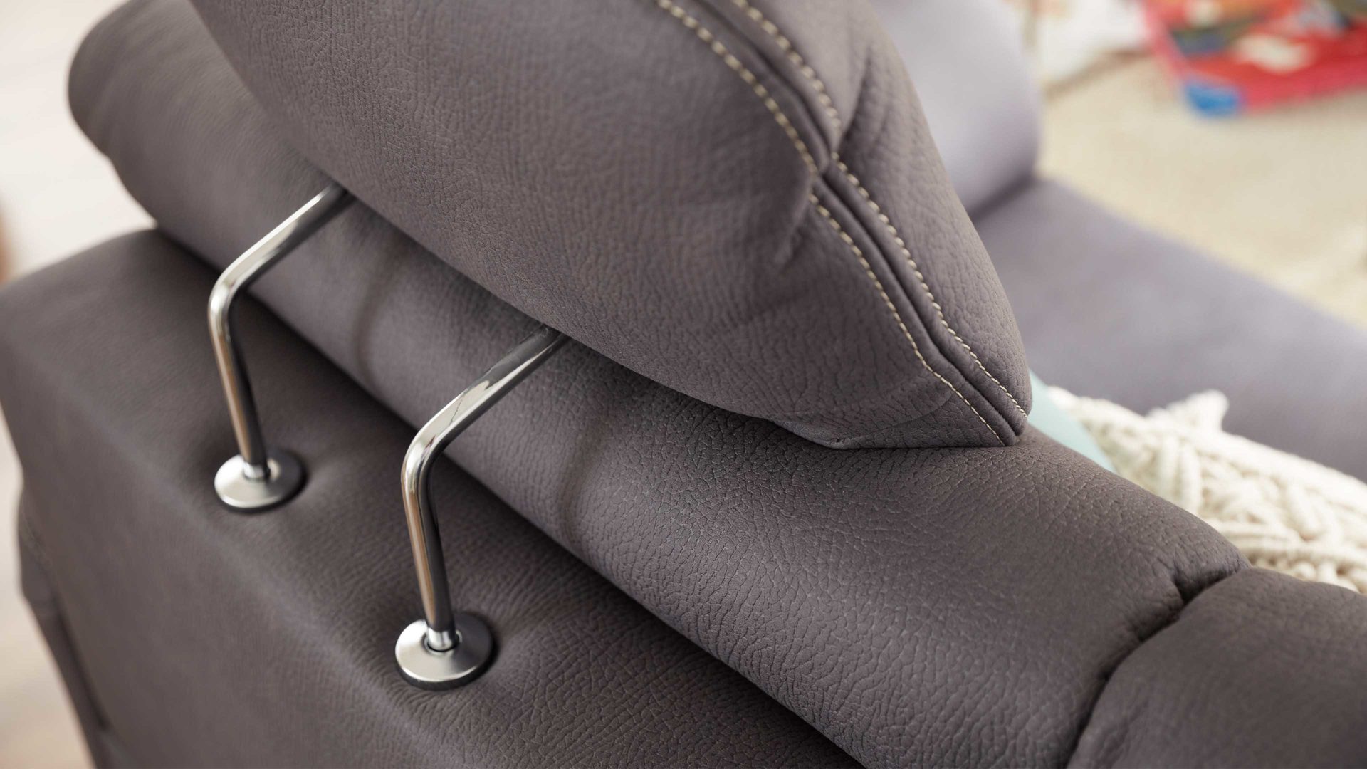 Kopfstütze modulmaster aus Stoff in Grau Modulmaster MM-ZE1049 - Kopfstütze CKS graue Mikrofaser Mammut