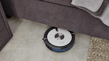 Boxspringbett Interliving aus Stoff in Dunkelgrau Interliving Bettsystem Serie 1414 - Boxspringbett Variante 2 dunkelgrauer Stoffbezug ENF 09 - Liegefläche ca. 160 x 200 cm