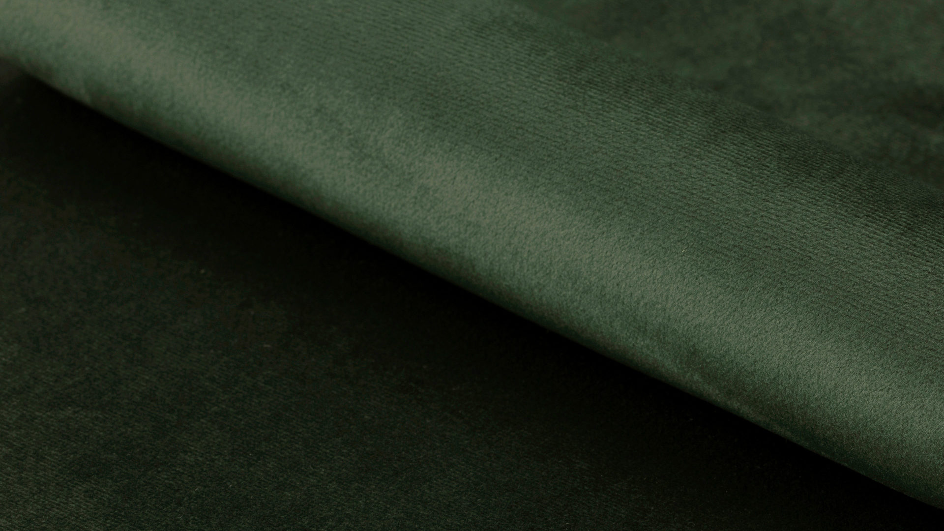 Zweisitzer Actona group aus Stoff in Dunkelgrün Zweisitzer-Sofa als bequemes Polstermöbel waldgrüner Samt Vic 18 & schwarze Holzfüße, Breite ca.  150 cm