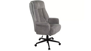 Bürostuhl Duo collection aus Stoff in Grau Chefsessel Otto XXL grauer Webstoff 112 & schwarzes Drehkreuz