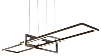 Pendelleuchte Trio lighting for you aus Metall in Schwarz Hängeleuchte Salinas schwarzes Metall - Länge ca. 110 cm