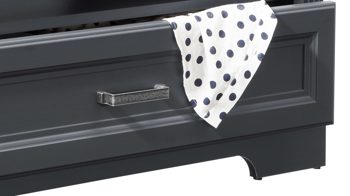 Couchtisch Innostyle aus Holz in Dunkelgrau Möbelprogramm Jasmin - Couchtisch Graphit & Artisan Eiche – ca. 120 x 67 cm