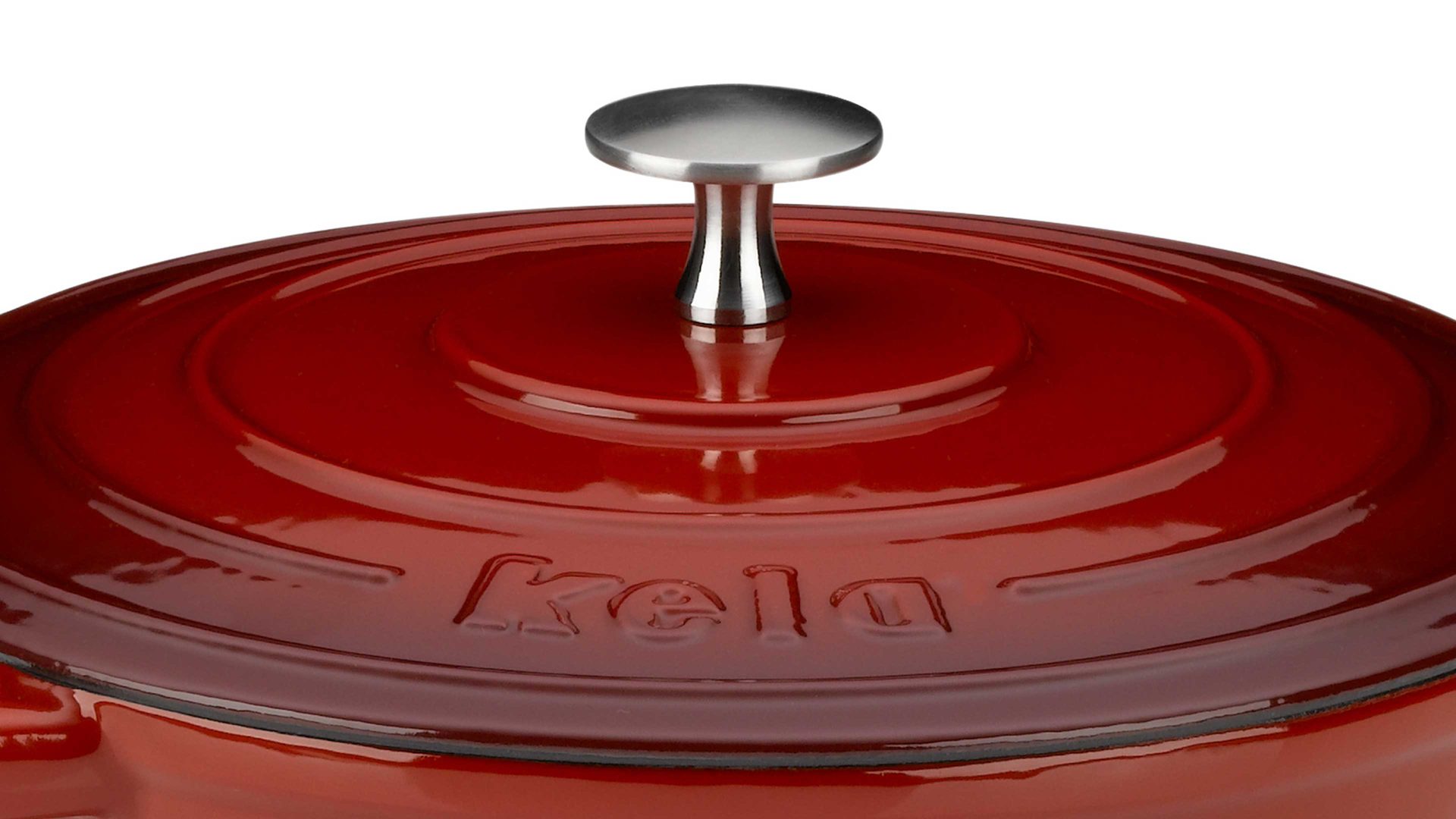 Bräter Kela | keck & lang aus Metall in Rot kela Bräter Calido rotes Gusseisen - ca. 3,8 Liter