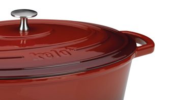 Bräter Kela | keck & lang aus Metall in Rot kela Bräter Calido rotes Gusseisen - ca. 6 Liter