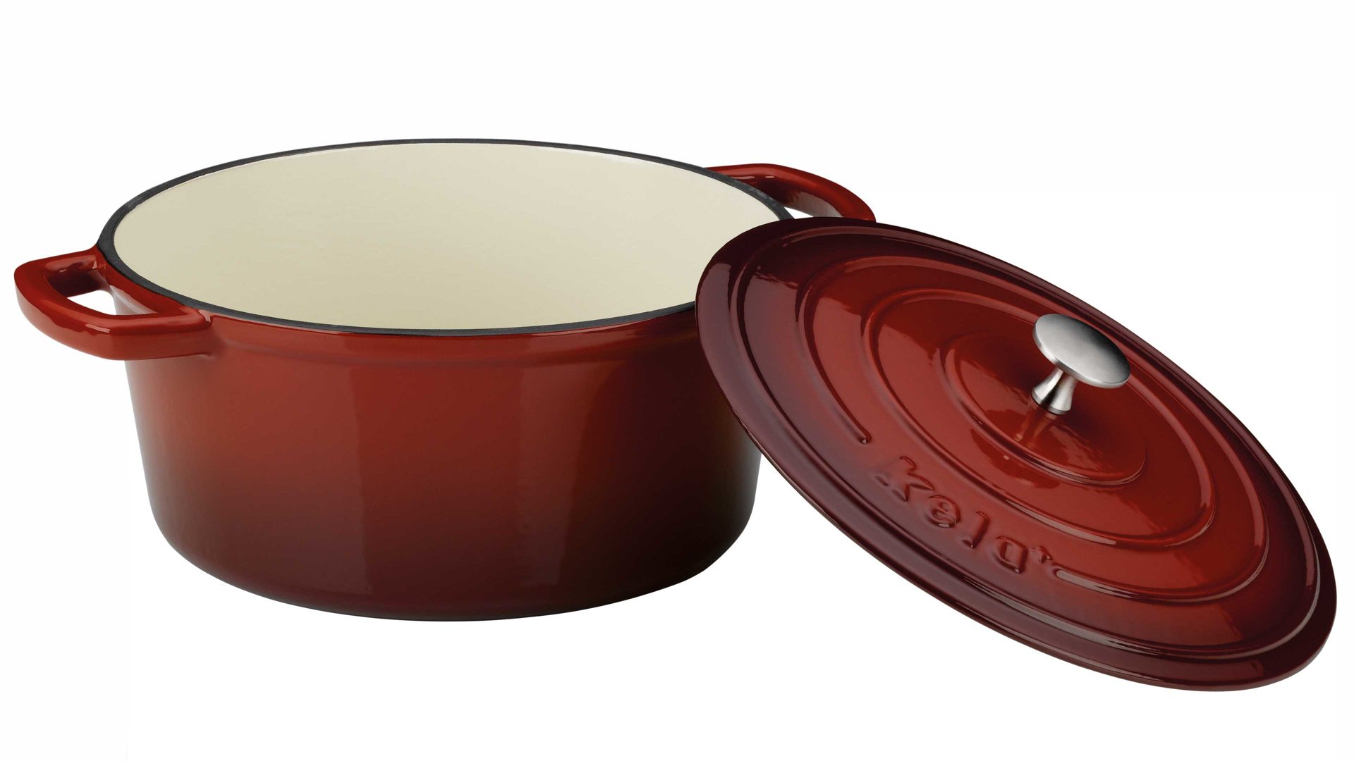 Bräter Kela | keck & lang aus Metall in Rot kela Bräter Calido rotes Gusseisen - ca. 4,6 Liter