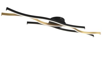 Deckenleuchte Trio lighting for you aus Metall in Messing Trio Deckenleuchte Blaze Messing matt & schwarz matt - Breite ca. 108