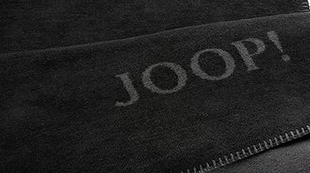 Wohndecke Biederlack® aus Stoff in Schwarz JOOP! Wohndecke Uni Doubleface Schwarz & Anthrazit – ca. 150 x 200 cm