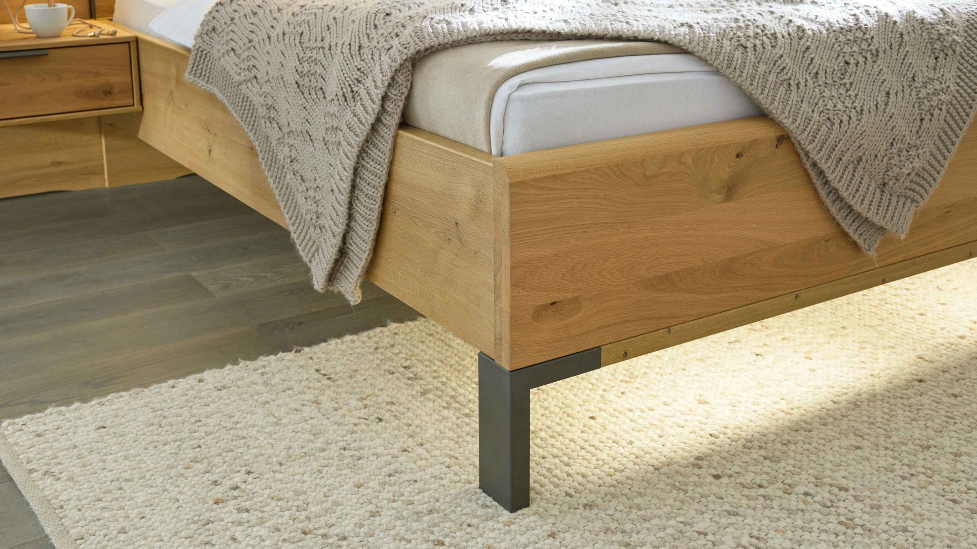 Möbelbeleuchtung Interliving aus Kunststoff in Weiß Interliving Schlafzimmer Serie 1027 – Fußteilbeleuchtung Länge ca. 60 cm