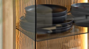 Möbelbeleuchtung Interliving aus Kunststoff in Weiß Interliving Wohnzimmer Serie 2110 - Rückwandbeleuchtung ZLR280 zweiteilig - Länge ca. 121 cm