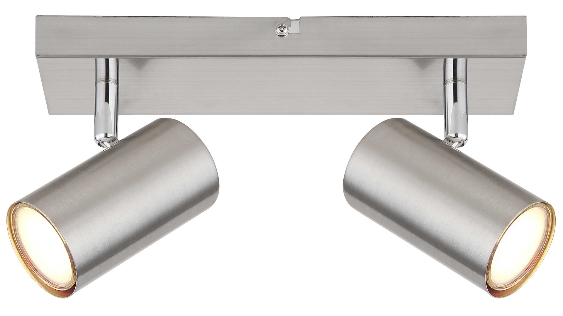 Strahler / Spot Globo lighting aus Metall in Nickel GLOBO Strahler Robby Nickel matt - zwei Spots, Länge ca. 26 cm