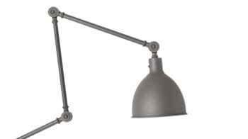 Wandleuchte By rydens aus Metall in Grau BY RYDÉNS Leuchten Serie Bazar - Wandleuchte graues Metall - Höhe ca. 38 cm