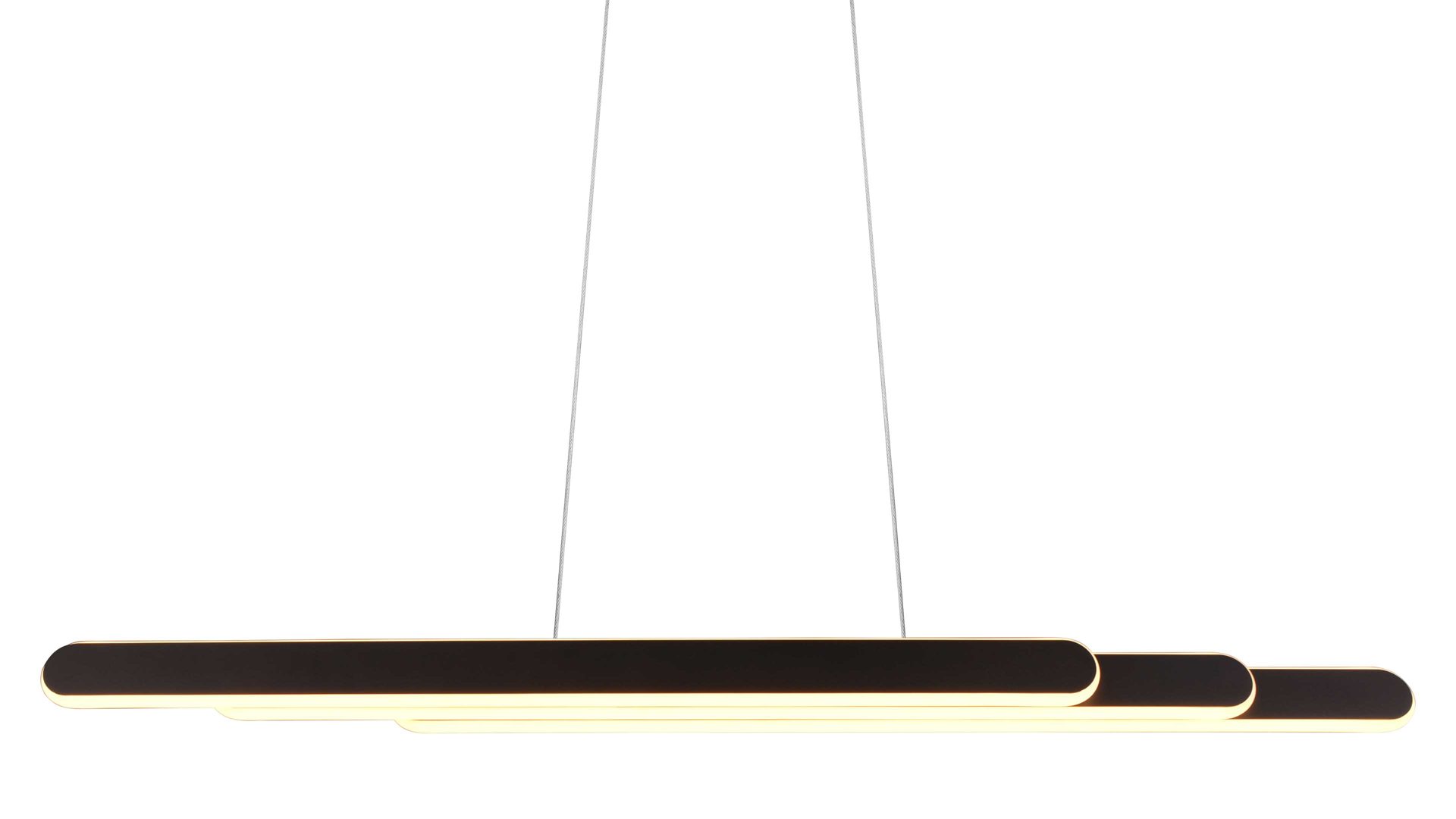 Pendelleuchte Trio lighting for you aus Metall in Schwarz TRIO Hängelampe Helios mattschwarzes Metall - Länge ca. 130 cm