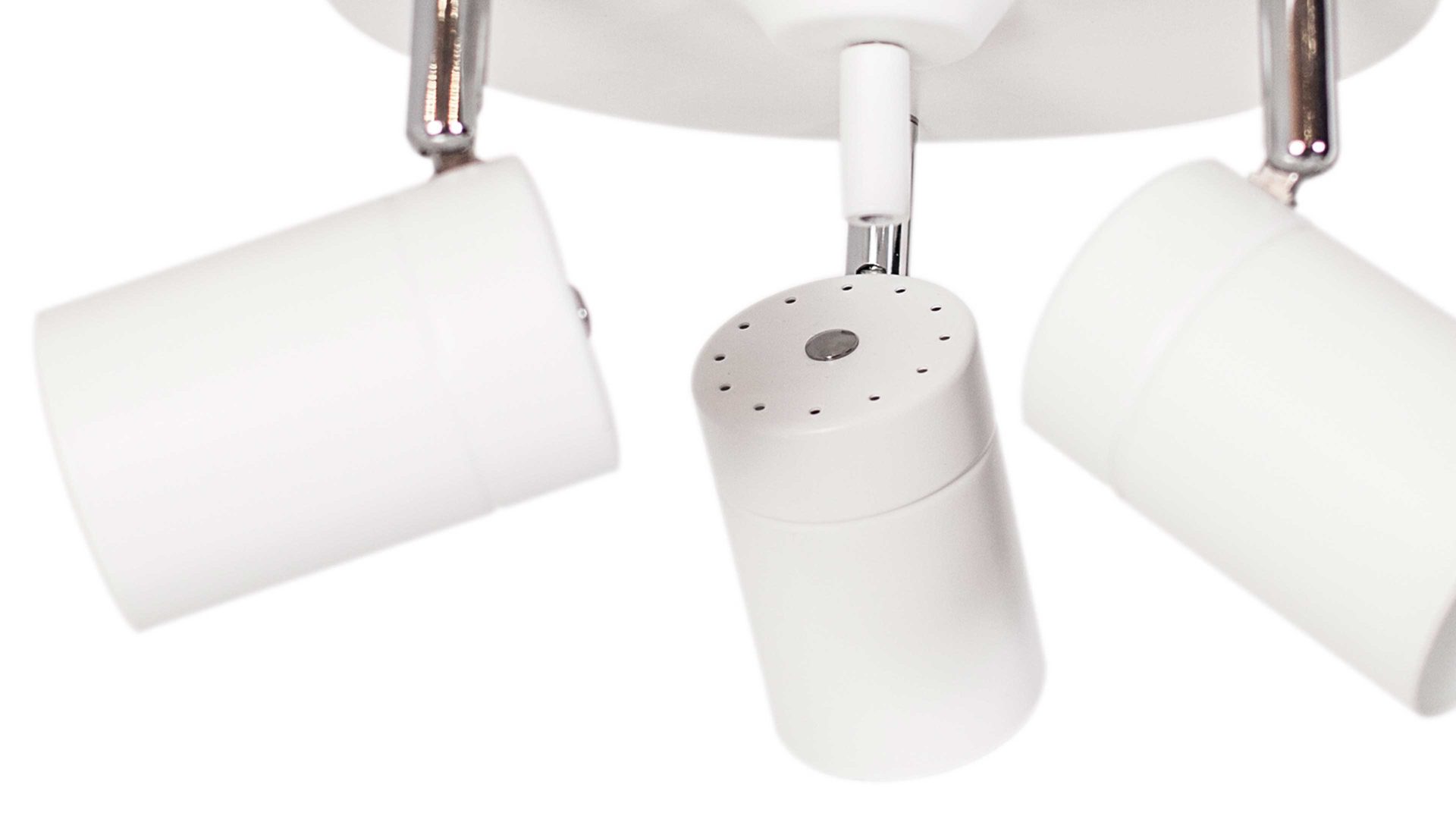 Deckenleuchte By rydens aus Metall in Weiß BY RYDÉNS Leuchten Serie Correct - Deckenleuchte weißes Metall, drei Spots - Durchmesser ca. 20 cm