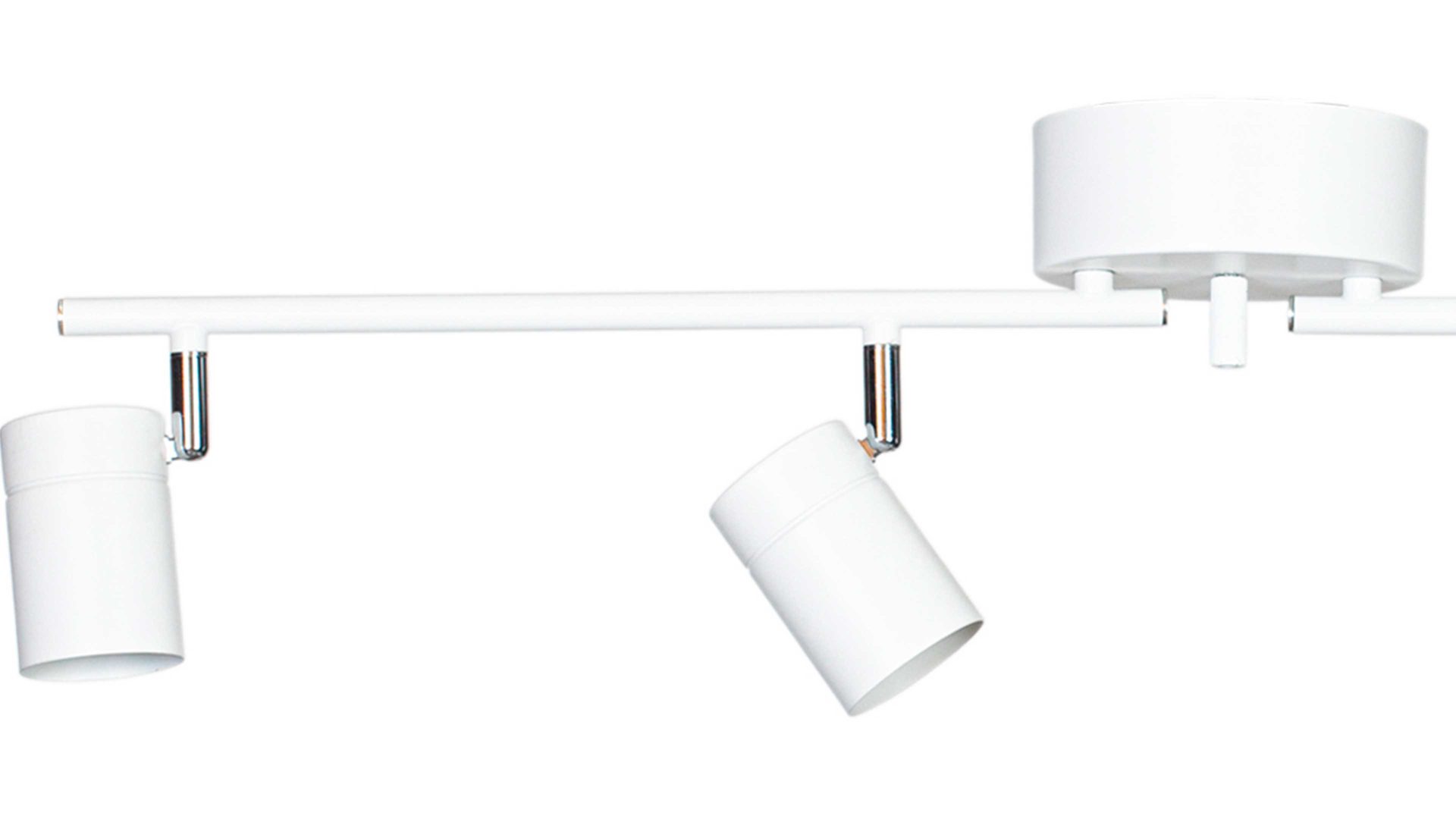 Deckenleuchte By rydens aus Metall in Weiß BY RYDÉNS Leuchten Serie Correct - Deckenleuchte weißes Metall, vier Spots - Länge ca. 83 cm