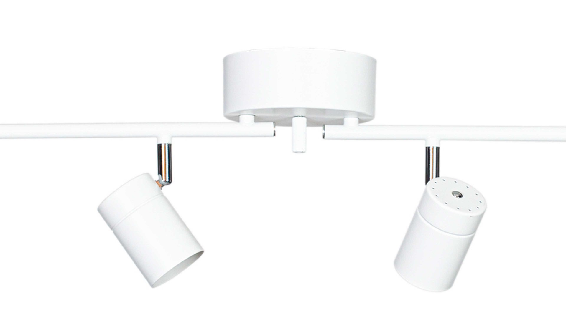 Deckenleuchte By rydens aus Metall in Weiß BY RYDÉNS Leuchten Serie Correct - Deckenleuchte weißes Metall, vier Spots - Länge ca. 83 cm