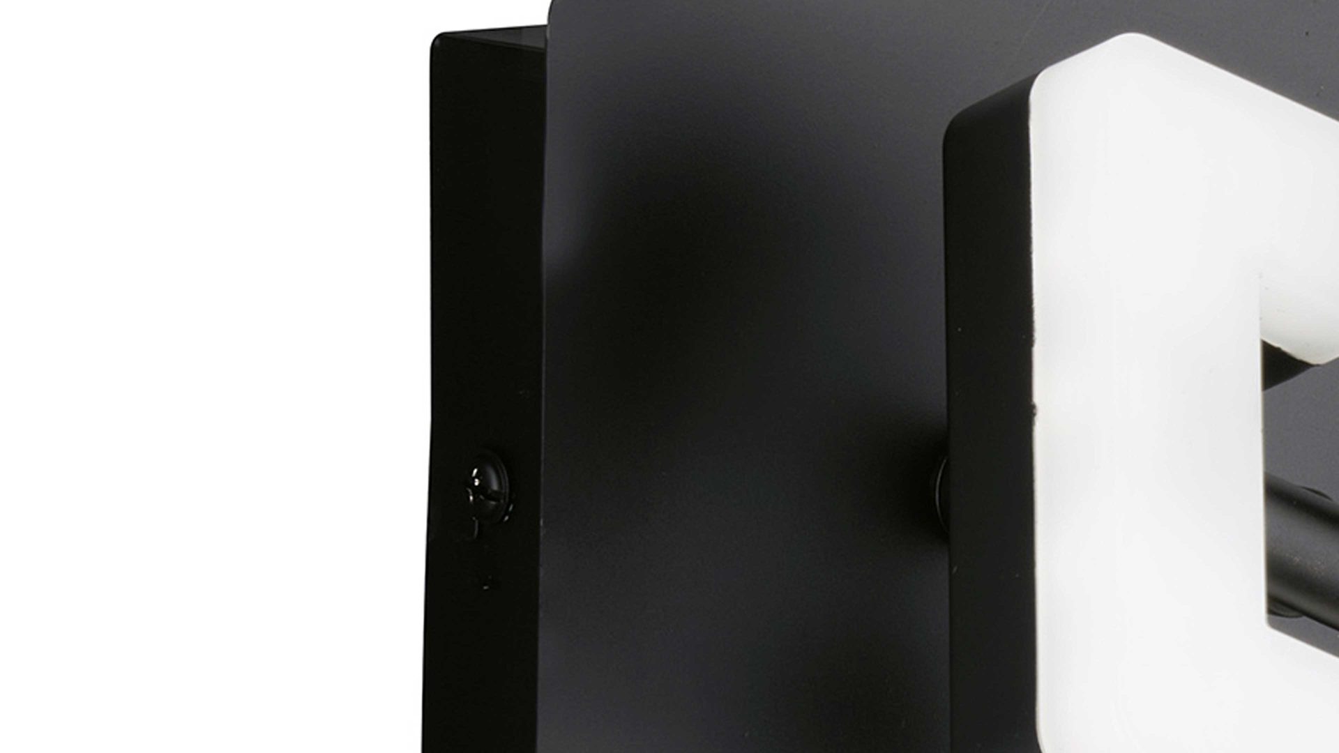 Wandleuchte Fh fischer & honsel aus Metall in Schwarz FH Leuchten Serie Ray - Deckenlampe als Spot sandschwarzes Metall - ca. 11 x 11 cm