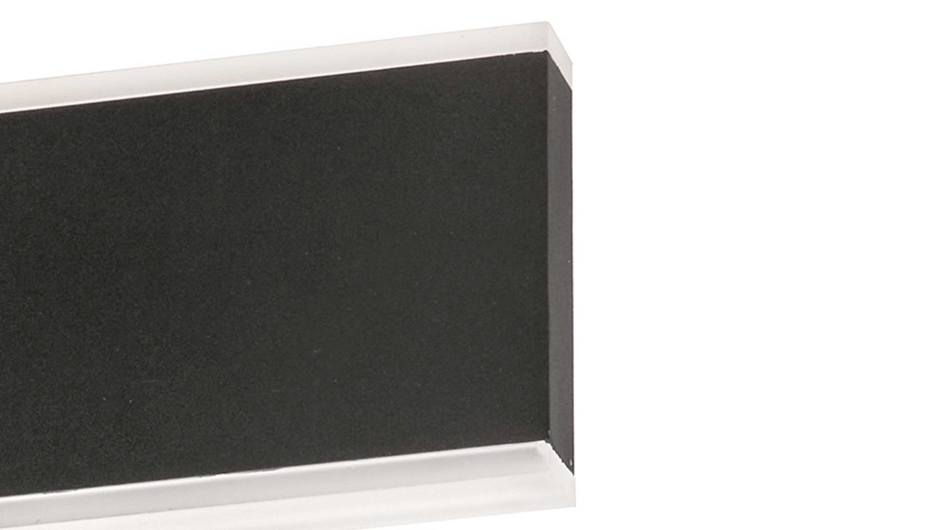 Wandleuchte Fh fischer & honsel aus Metall in Schwarz FH Wandlampe Muur sandschwarzes Metall - Länge ca. 31 cm