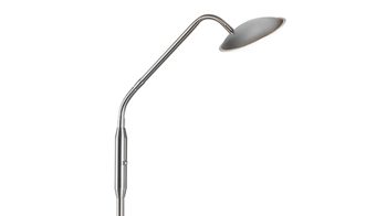 Stehleuchte Fh fischer & honsel aus Metall in Nickel FH Leuchten Serie Tralli - Stehlampe Nickel matt - Höhe ca. 135 cm