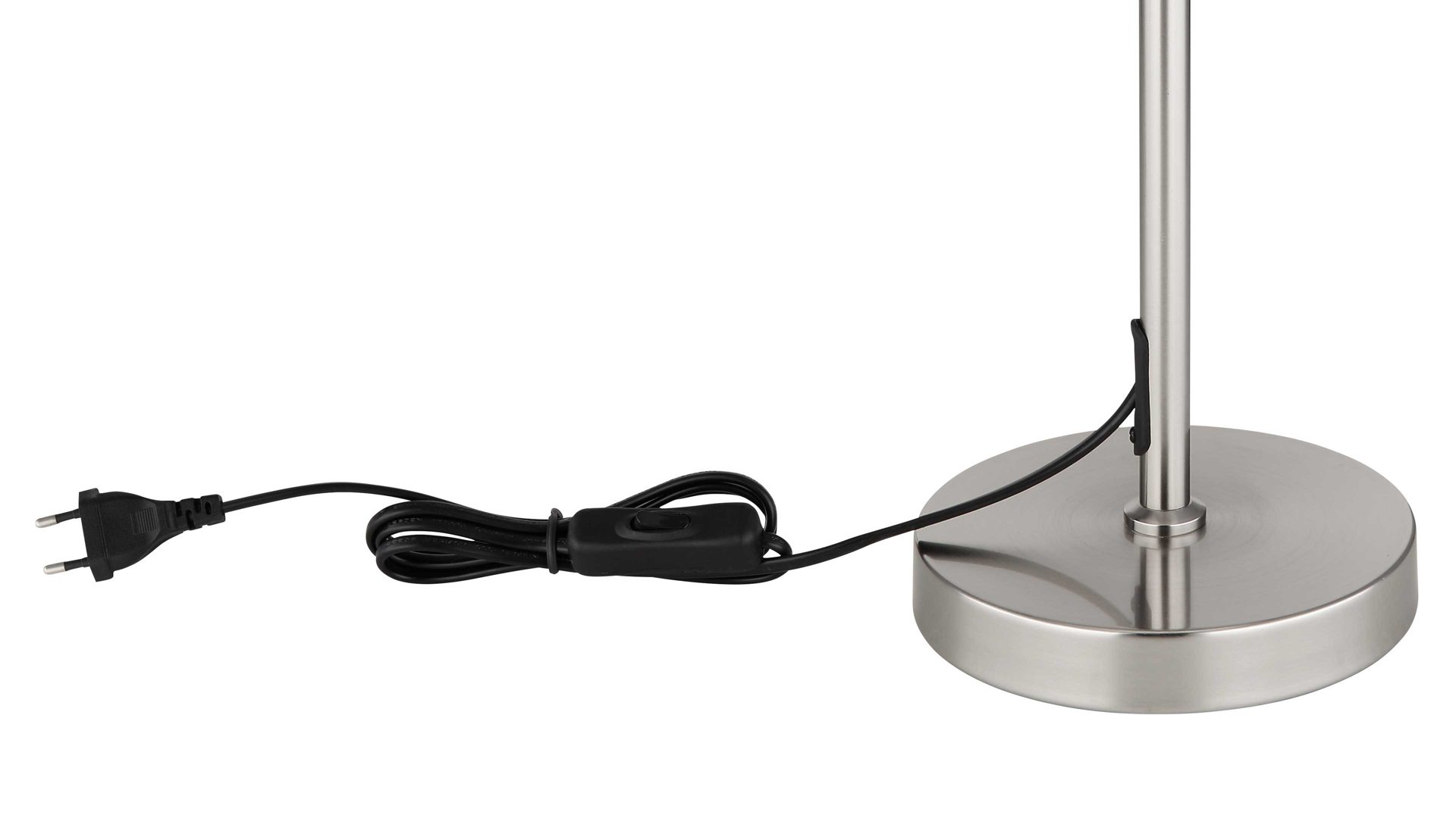 Tischleuchte Globo lighting aus Glas in Weiß GLOBO Leuchten Serie Blacky I - Tischlampe Opalglas & Nickel matt - Höhe ca. 45 cm