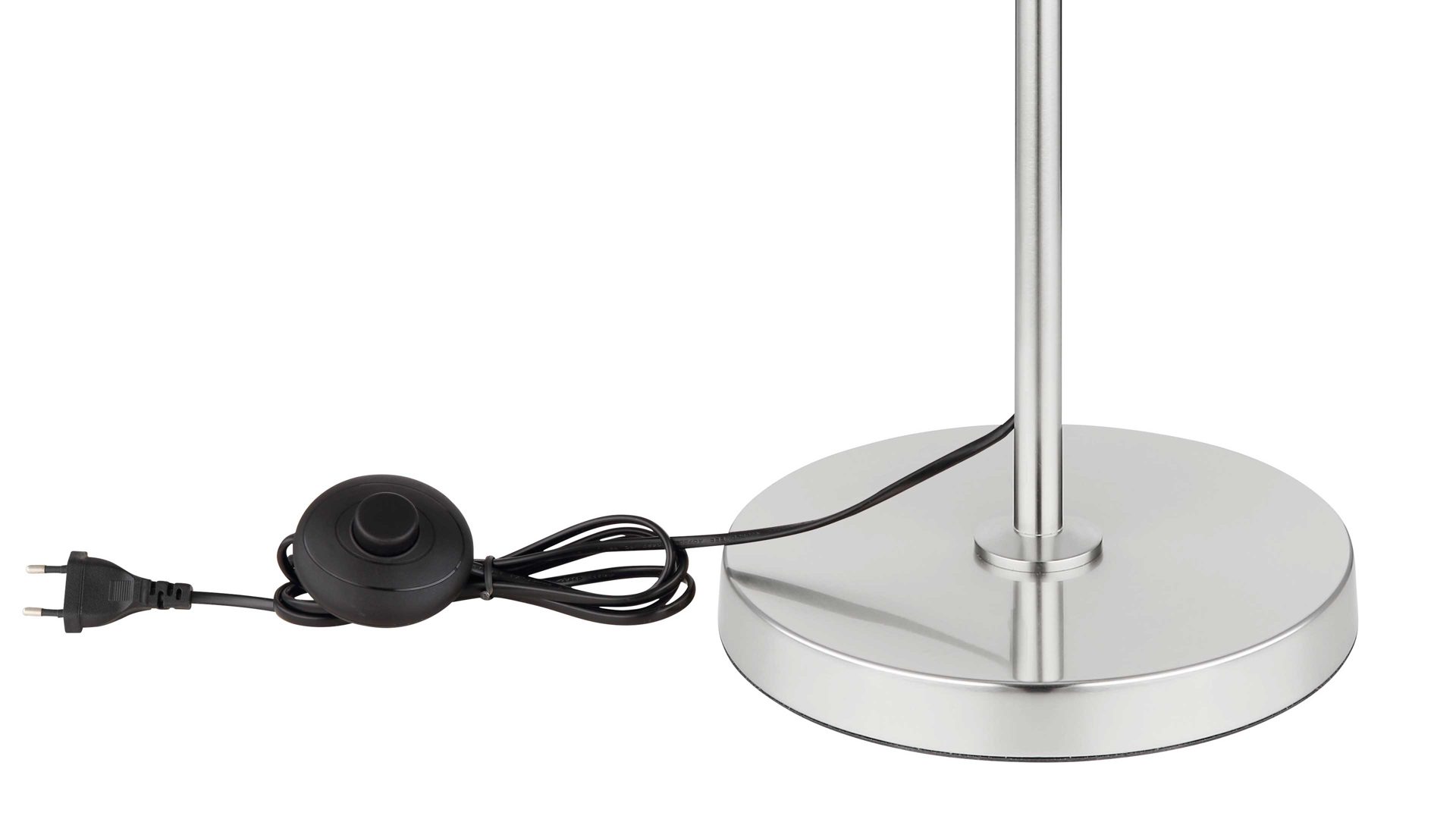 Stehleuchte Globo lighting aus Glas in Weiß GLOBO Leuchten Serie Blacky I - Stehlampe Opalglas & Nickel matt - Höhe ca. 160 cm