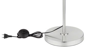 Stehleuchte Globo lighting aus Glas in Weiß GLOBO Leuchten Serie Blacky I - Stehlampe Opalglas & Nickel matt - Höhe ca. 160 cm